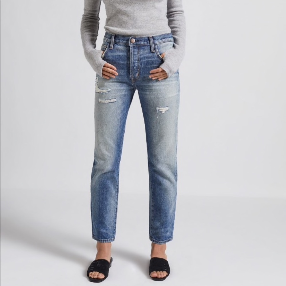 Current/Elliott The Slouchy Skinny distressed 28